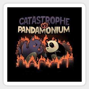 Catastrophe VS Pandamonium by Tobe Fonseca Sticker